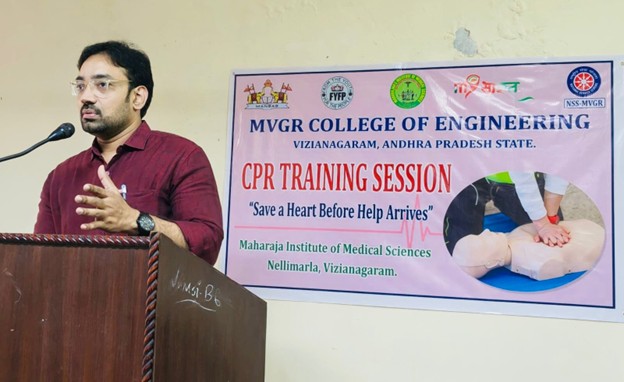 CPR Awareness and Training Program Conducted at MVGR College of Engineering