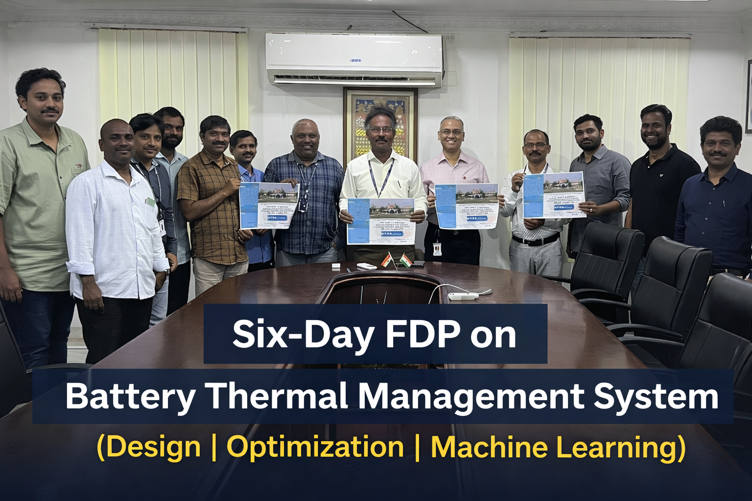 Six-Day FDP on Battery Thermal Design, Optimization & Machine Learning